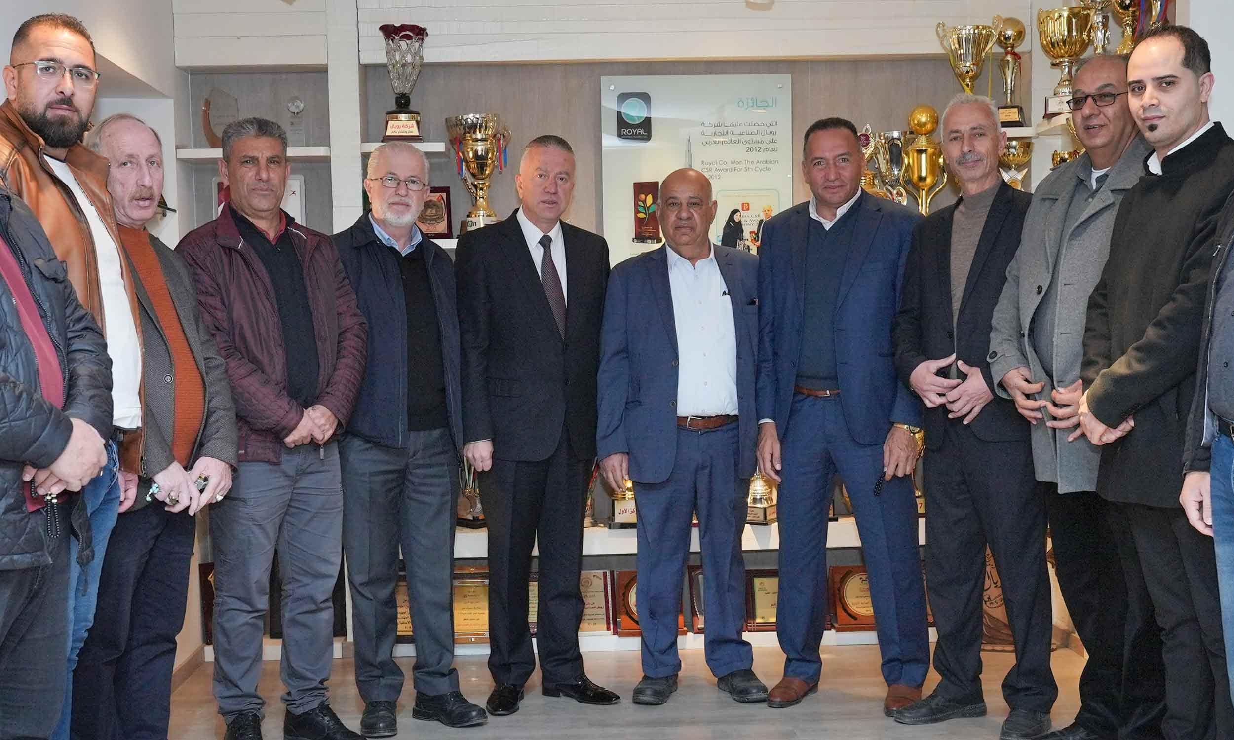 Royal Hosts A Delegation of Businessmen Nominated To Hebron Chamber of Commerce