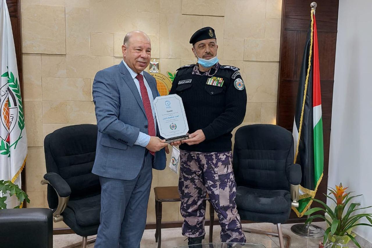 A delegation from RoyalCompany visits the General Director  of Civil Defense in Palestine