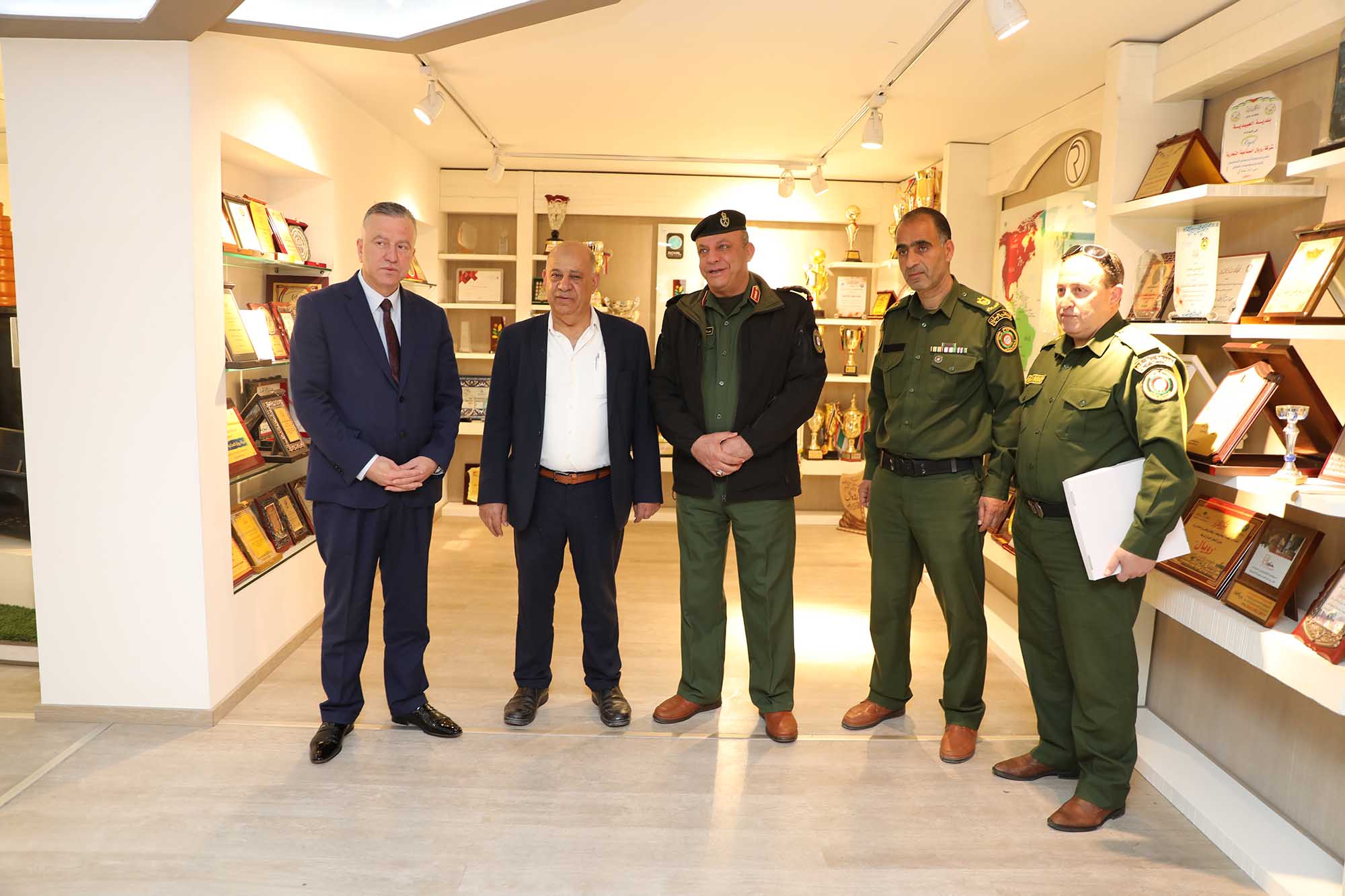 Royal welcomes the commander of the Hebron area Brig. Gen. Said Najjar