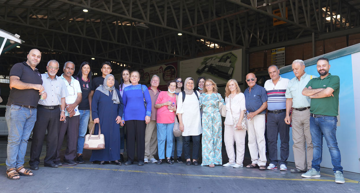 A group of businessmen from the city of Haifa at Royal Company