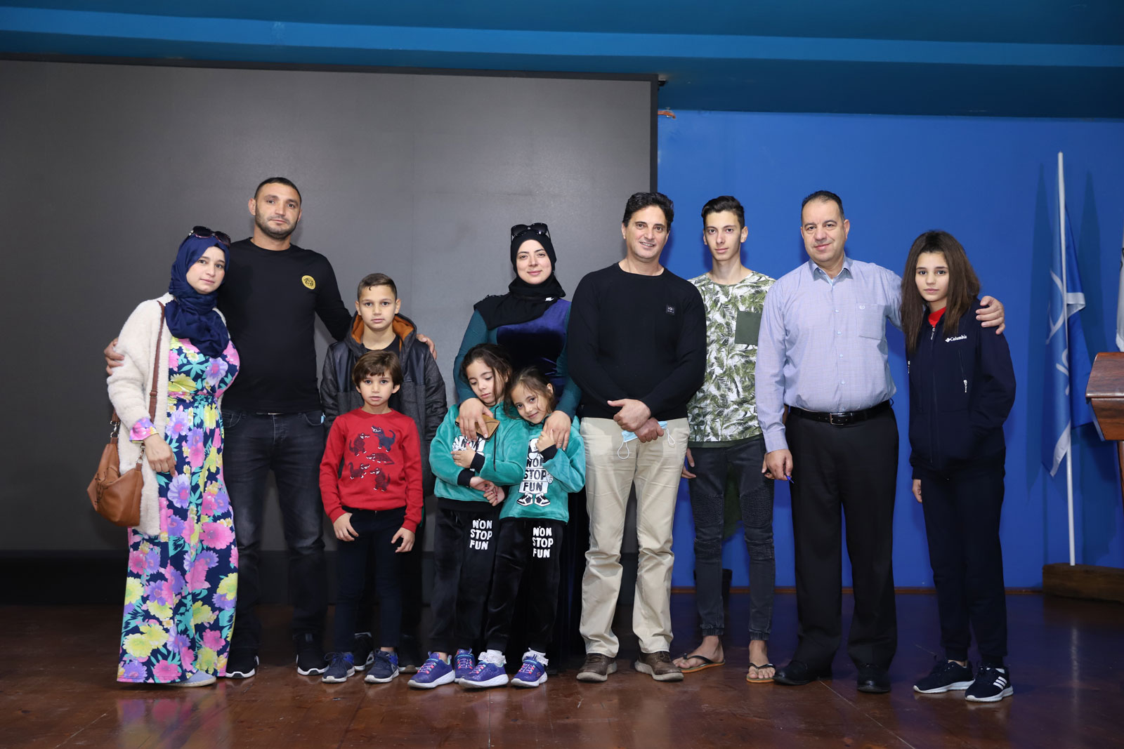 People from Deir al-Assad are hosted by the company