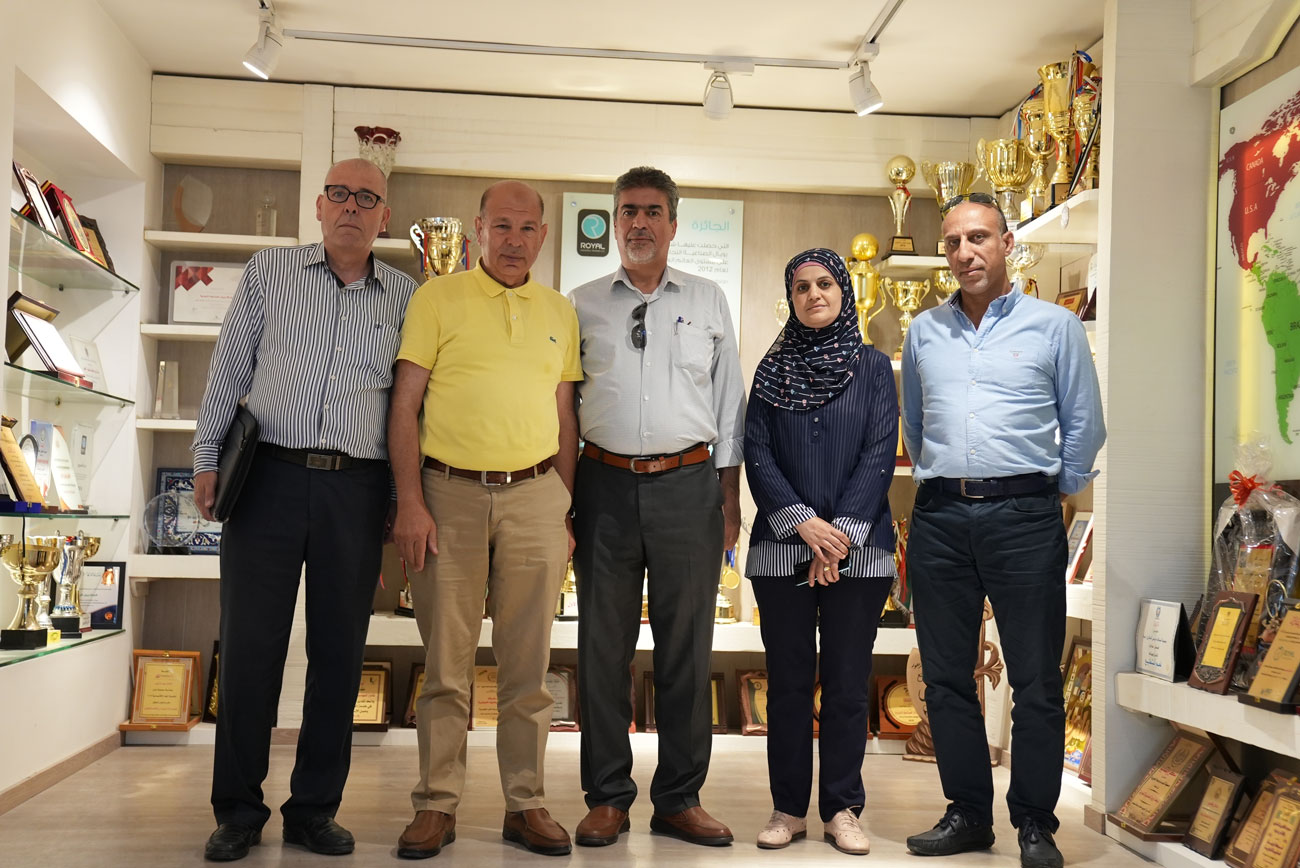 A delegation from the Palestinian Ministry of Health at Royal Company