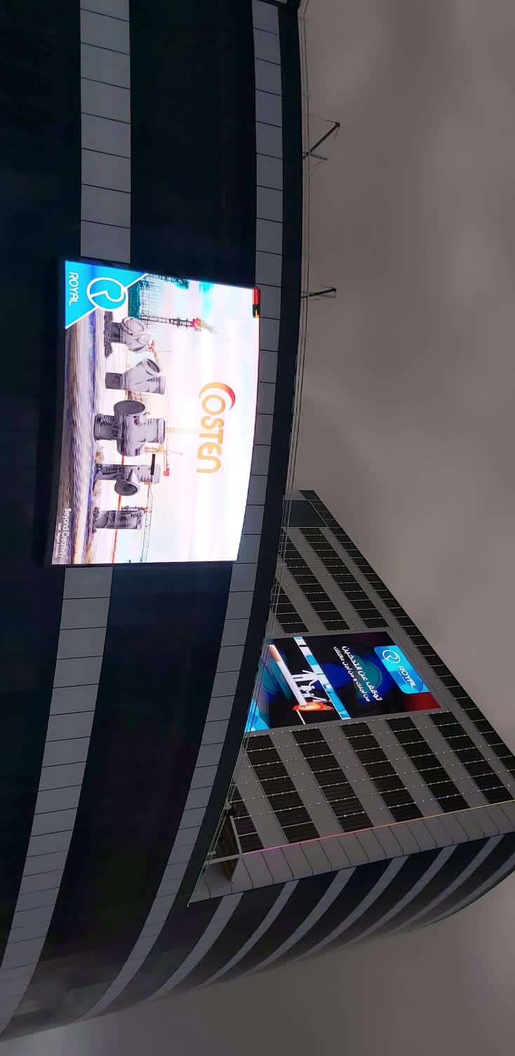 The largest display screens in Palestine at Royal Group of Companies