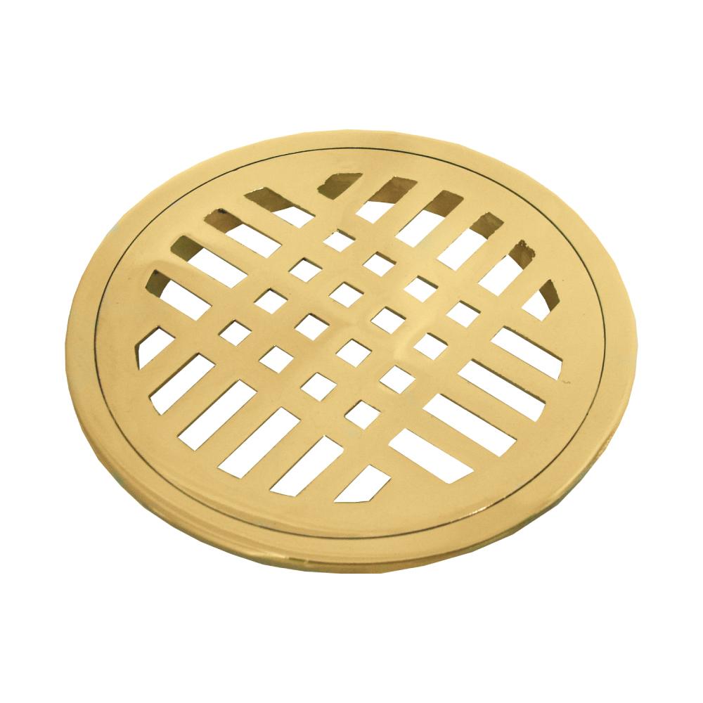 Brass Plated Round Drain 