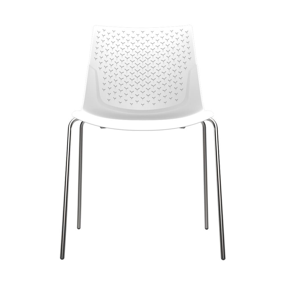 TRIX Armless Chair with Nigel Legs