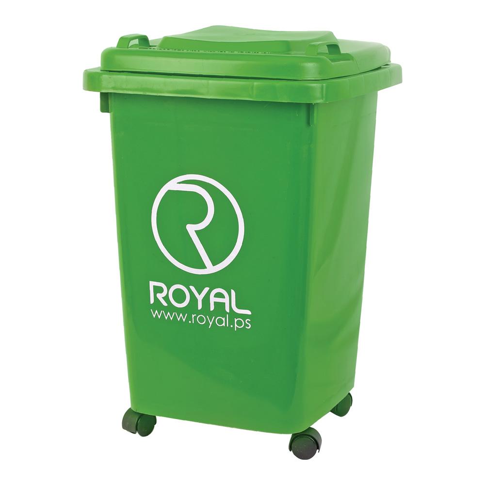 Wheeled Plastic Waste Bin 50L