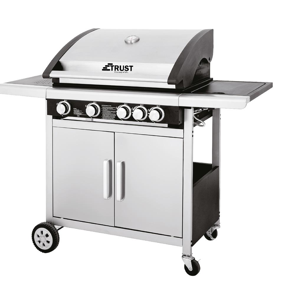 BBQ Gas Grill 4B + 1