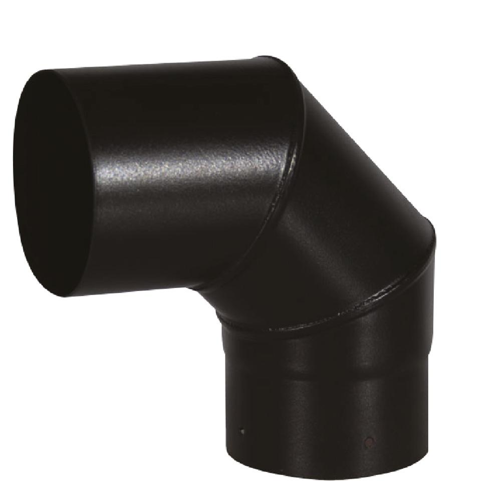 Single Wall Black Elbow 90°