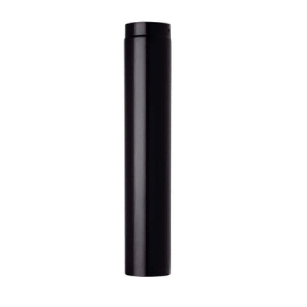 Single Wall Black Chimney L:100 cm