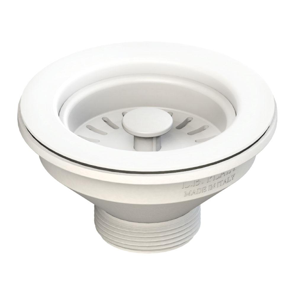 White Sink Strainer (Stainless steel Screw) 