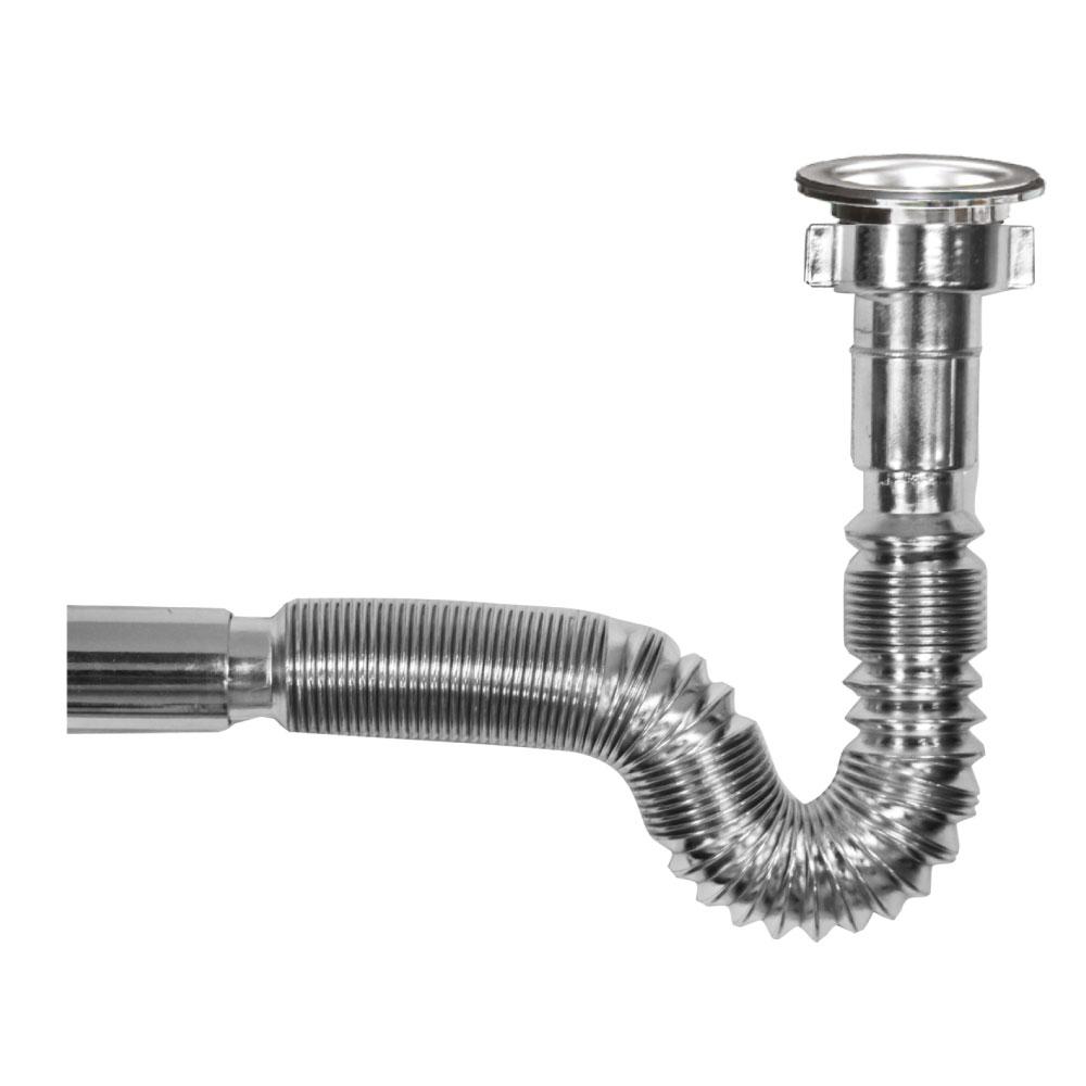 Chromed Extensible Basin Siphon 