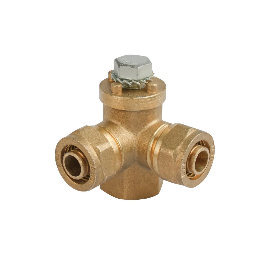 Double Brass Angle Base 90° 