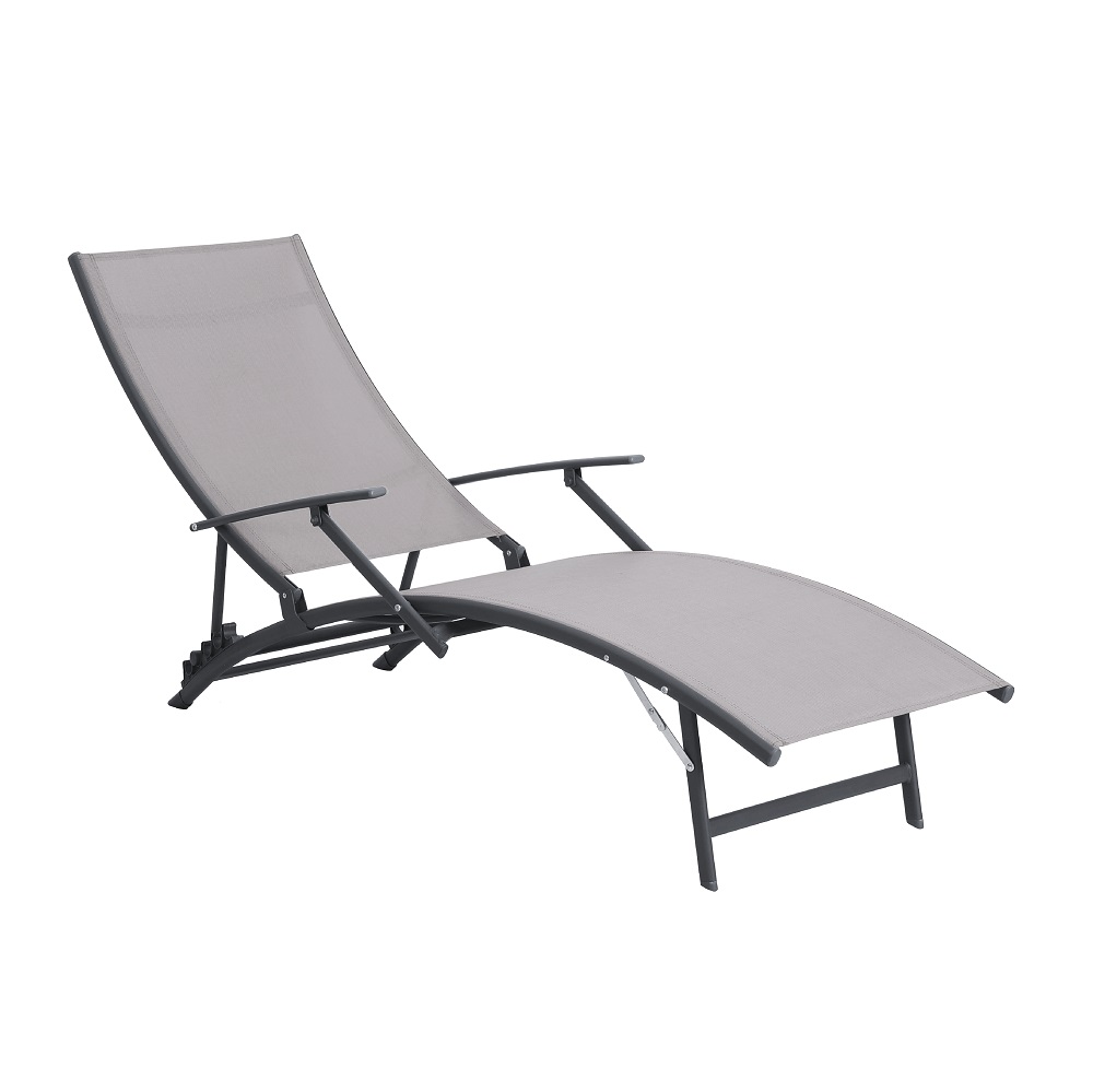 Beach Gray Sun-lounger 4 positions